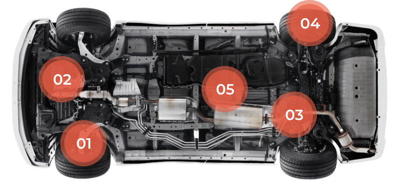 自動車車体を構成する各種接合部品を取り扱っています