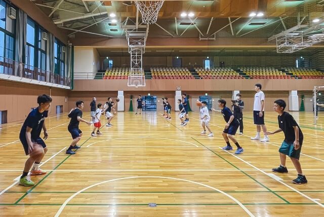 バスケットボールの指導