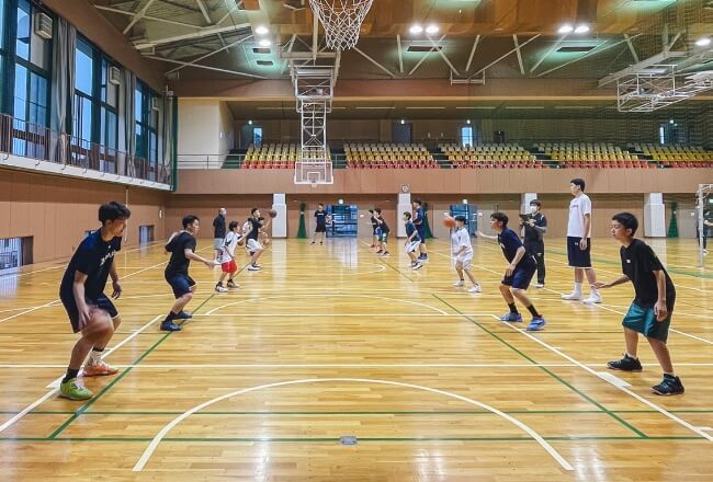 バスケットボールの指導